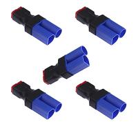 LinsyRC 5-Pack Deans Style T-Plug Female Connector to EC5 Male Connector No Wire Adapter for RC LiPo Battery FPV DIY Models