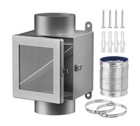 Lint Catcher For Dryer - Replacement Attachment Filter Cleaner Box | | Indoor Vent Trap Dust Screen Mesh Exhaust Washer Air Duct Collector Home Laundry Hose Connector Housekeeping Supply