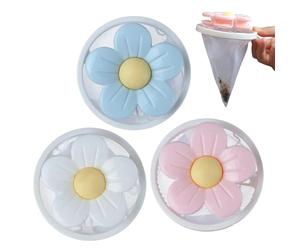 Lint Catcher for Washing Machine, Pack of 3 Reusable Mesh Filters for Catching Lint & Hair in the Washing Machine, Dog Hair Catcher for Laundry, for Clothes, Bedding, Towels and