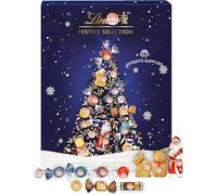 Lint Festive Selection Advent Calendar 2025 - Large 289g - 24 Lint Chocolate Favourites - Perfect for Kids and Adults for Magical Christmas Countdown 2025
