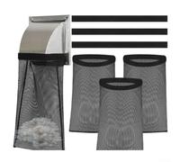Lint Filter Bags 3PCS for Outdoor Dryer Vents with Strong Hook Strip Tape for Secure Attachment and Effective Dust Capture on 4 Inch Vent Pipes