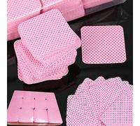 Lint Free Nail Wipes, 1200Pcs Pink Eyelash Extension Glue Cleaning Wipes , Absorbent Soft Non-woven Fabric Gel Nail Polish Remover Pads, No Lint Nail Cotton Pads For Eyelash Extensions Nails Lash Glue