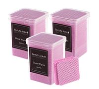 Lint Free Nail Wipes, 600 PCS Eyelash Extension Glue Wipes, Lash Glue Cleaning Pads, Adhesive Wipes, Cotton Pads for Cleaning Tweezers and Glue Bottle Nozzle, Lash Extension Supplies