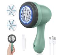 Lint Remover, Electric Fabric Shaver Bobble Remover for Clothes with 3 Shaving Heads, USB Rechargeable Portable Debobbler clothes Shaver Lint Roller Fuzz Pilling Fluff Remover for Carpet Sweater Sofa