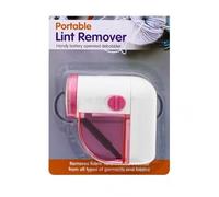 Lint Remover, Fabric/Clothes Shaver, Bobble Remover, Wool Defuser, Fluff Remover, Pile Trimmer| Battery Operated| Quick & Effective Lint Removal from Garments, Furniture, Plush Toys, Bedding (Pink)