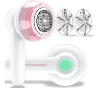 Lint Remover, Fabric Shaver Electric Bobble Remover for Clothes, USB Charging Fluff Remover Sweater Shaver with 2 Replacement Heads for Clothes Fabric