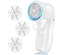 Lint Remover Fabric Shaver, Electric Lint Bobble Remover for Clothes Lint Remover Debobbler Clothes Shaver 2-In-1 Lint Roller Wool Defuzzer Fluff Remover Quick and Effective (3 Blades Included)