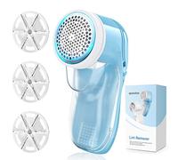 Lint Remover Fabric Shaver, Electric Lint Bobble Remover for Clothes Lint Remover Debobbler Clothes Shaver 2-In-1 Lint Roller Wool Defuzzer Fluff Remover Quick and Effective (3 Blades Included)