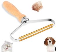 Lint Remover, Portable Double Carpet Scraper Manual Brush Tool Shaver Clothes Stair Cleaner Fuzz Shaver Fluff Remover Brush Fabric Depiller for Pet Hair Rugs Perfect for Coat Couch Home Cars Workshop