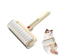 Lint Roller for Pet Hair - Adhesive Cat Hair Removal for Travel | Pp Paper Pulp with Foldable Handle, Cleaning Tool with Replacement Roll for Clothing Furniture Bedding Shoes Couch Carpet