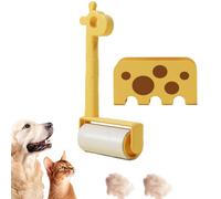 Lint Rollers for Pet Hair, Lint Remover Roller, Reusable Portable Brush Giraffe Shape Cleaner for Cat Dog Animal Laundry Travel Carpet