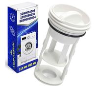 Lint Washer Filter for Drain Pump 115 x Ø 62 mm with O-Ring with Original Code 1260672009 1260598030 50290260004 for Electrolux for Zanussi - 10 Year Warranty - MONTERAL