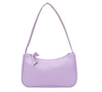 Lintat Clutch Bag Retro Clutch Bag Women's Bow Handbag PU Leather Solid Colour Casual Shoulder Bag for Banquet Leisure, purple, 22.5*8*14.5cm