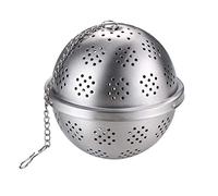 Lintat Tea Infuser, Stainless Steel Ball Tea Strainer, Mesh Tea Filter with Extended Chain Hook for Loose Leaf Tea and Spices, 7.4 x 7.4 x 7 cm