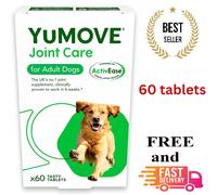 YuMOVE Joint Supplement for Dogs, Essential Dog Hip and Joint Aid for Stiff Adult Dogs with Glucosamine, Chondroitin & Green Lipped Mussel, 60 Tablets