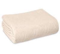 Linteum Textile Cotton Blended Hospital Patient Bath Blanket, Bed Bath Sheet, Twin Blanket Lightweight Thermal Utility Blankets 70 x 90 mm, 0.65 kg. Unbleached
