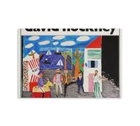 LINTEZHG DAVID HOCKNEY Hiperrealism Fan Art Poster Decorative Painting Canvas Wall Art Living Room Poster Bedroom Painting Wall Art Picture Print Modern Family Room Decor 12 x 18 Inches (30 x 45 cm)
