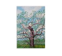 LINTEZHG David Hockney Spring Arrival Poster Decorative Painting Canvas Wall Art Living Room Poster Bedroom Painting Wall Art Picture Print Modern Family Room Decor 12 x 18 Inches (30 x 45 cm)