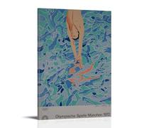 LINTEZHG David Hockney - The Leap Art Poster Decorative Painting Canvas Wall Art Living Room Poster Bedroom Painting Wall Art Picture Print Modern Family Room Decor 20 x 30 Inches (50 x 75 cm)