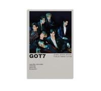 LINTEZHG GOT7 Boy Group Poster Decorative Painting Canvas Wall Art Living Room Poster Bedroom Painting Wall Art Picture Print Modern Family Room Decor 16 x 24 Inches (40 x 60 cm)