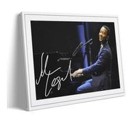 LINTEZHG John Legend Signed Poster Decorative Painting Canvas Wall Art Living Room Poster Bedroom Painting Wall Art Picture Print Modern Family Room Decor 12 x 18 Inches (30 x 45 cm)