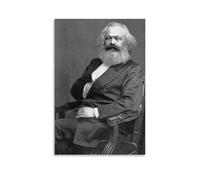 LINTEZHG Karl Marx Poster Decorative Painting Canvas Wall Art Living Room Poster Bedroom Painting Wall Art Picture Print Modern Family Room Decor 20 x 30 Inches (50 x 75 cm)