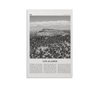 LINTEZHG Los Alamos Black and White Poster Decorative Painting Canvas Wall Art Living Room Poster Bedroom Painting Wall Art Picture Print Modern Family Room Decor 16 x 24 Inches (40 x 60 cm)