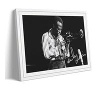 LINTEZHG Miles Davis Signed Poster Decorative Painting Canvas Wall Art Living Room Poster Bedroom Painting Wall Art Picture Print Modern Family Room Decor 16 x 24 Inches (40 x 60 cm)