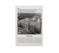 LINTEZHG Moscow Black and White Idaho Poster Decorative Painting Canvas Wall Art Living Room Poster Bedroom Painting, Wall Art Picture Print Modern Family Room Decor 16 x 24 inches (40 x 60 cm)