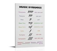 LINTEZHG Music Dynamics Poster Decorative Painting Canvas Wall Art Living Room Poster Bedroom Painting Wall Art Picture Print Modern Family Room Decor 16 x 24 Inches (40 x 60 cm)