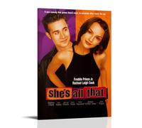 LINTEZHG She's All That Romantic Movie Poster Decorative Painting Canvas Wall Art Living Room Poster Bedroom Painting Wall Art Picture Print Modern Family Room Decor 24 x 36 Inches (60 x 90 cm)