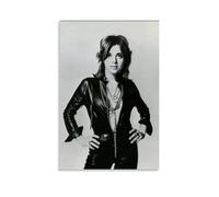 LINTEZHG Suzi Quatro Black White Poster Decorative Painting Canvas Wall Art Living Room Poster Bedroom Painting Wall Art Picture Print Modern Family Room Decor 16 x 24 Inches (40 x 60 cm)