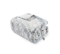 LinTimes Heated Blanket, Faux Fur Electric Throw Blanket with 6 Heat Settings & 10H Auto-Off, Washable Heated Throw Blanket for Sofa Couch, Soft Fleece Blanket,130 x 160 cm, Marbled White