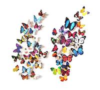 Lintopos Butterfly Wall Decals, Butterfly Stickers for Wall Decor Home Room Nursery Decor (80 PCS)