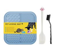 LINTRA Lick Mat, 19.5 x 19.5 cm Lick Mat Cat, Silicone Lick Mat, Dog, Blue Dog Lick Mat, with Suction Cups on the Bottom, for Pets, Dogs, Cats