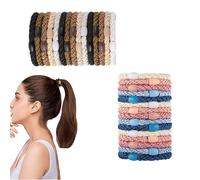 LINTRA Scrunchie, Women's Hair Ties, Hair Scrunchie Bracelet, Elastic Knitwear, Pack of 30 Spiral Hair Scrunchies, Multicoloured, Headbands and Bracelets for Sports and Everyday Use