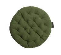 Linum - Pepper Seat Cushion 37 cm, Dark Olive Green - Dark Olive Green