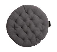 Linum Pepper seat cushion Ø37 cm Granite grey