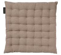 Linum - Pepper Seat Cushion 40x40 cm, Dark Mole Brown - Dark Mole Brown