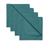 Linum Robert napkins 4-pack Dark grey-turquoise
