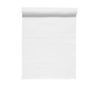 LINUM UNI Runner 45x150 cm, 100% Ribbed Cotton, Machine Washable, White