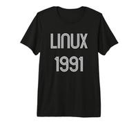 Linux 1991 - Cool Design for Geeks Who Love Free Software Premium T-Shirt