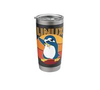 Linux Admin Cool Penguin Nerd Informatics Stainless Steel Insulated Tumbler