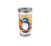 Linux Admin Cool Penguin Nerd Informatics Stainless Steel Insulated Tumbler