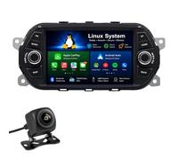 Linux Car Stereo for Fiat Tipo Egea 2015-2017 RHD, Wireless CarPlay Android Auto 7" Touch Screen Head Unit, Sat Nav via Phone, Symmetrical Dual Knobs Radio, RDS DSP, with Reversing Camera