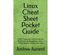 Linux Cheat Sheet Pocket Guide: 1100+ Essential Commands for Beginners to Advanced Users - Covers Debian, RHEL, and Arch