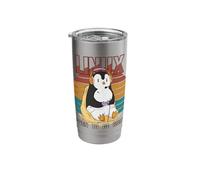 Linux Gamer Root Party Cool Penguin Nerd Programmer Stainless Steel Insulated Tumbler