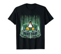 Linux Hacker Penguin Digital Code Programmer Value Graphic T-Shirt