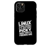 Linux Is User-Friendly Just Picky About Friends - Case for iPhone 11 Pro