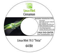 Linux Mint 19.3 "Tricia" Desktop Cinnamon (32Bit) - Bootable Linux Installation DVD